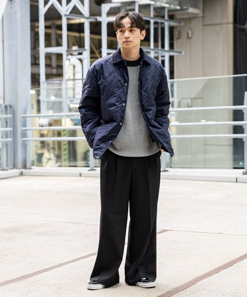 LAKOLE(ラコレ)の「パッチワークステッチニットプルオーバー / 633152(ニット/セーター・メンズ・グレー/ブラウン/ブラック・MEDIUM/LARGE)」の8枚目の写真