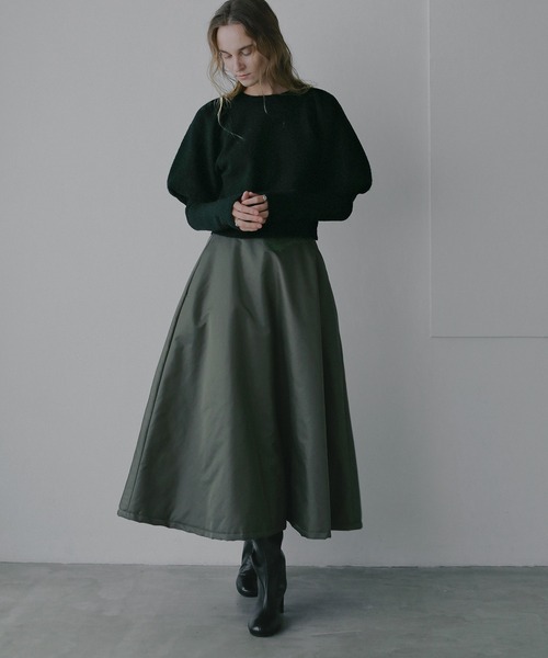 MANOF（マノフ）の「PUFFY SLEEVE KNIT（ニット/セーター・レディース・ブルー/ブラック/ピンク・F）」の19枚目の写真