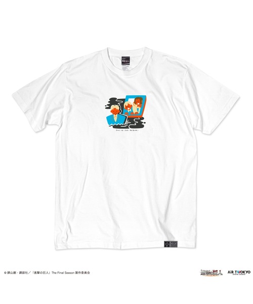 AIR TWOKYO(エアトゥーキョー)の「「進撃の巨人」 The Final SeasonシーンイラストTシャツ 1(EP.66/強襲)(Tシャツ/カットソー・レディース・ホワイト・SMALL/MEDIUM/LARGE/X-LARGE/XX-LARGE)」の1枚目の写真