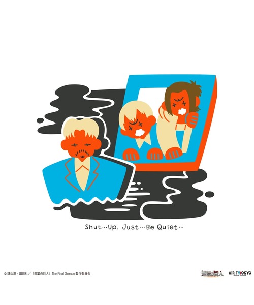 AIR TWOKYO(エアトゥーキョー)の「「進撃の巨人」 The Final SeasonシーンイラストTシャツ 1(EP.66/強襲)(Tシャツ/カットソー・レディース・ホワイト・SMALL/MEDIUM/LARGE/X-LARGE/XX-LARGE)」の3枚目の写真