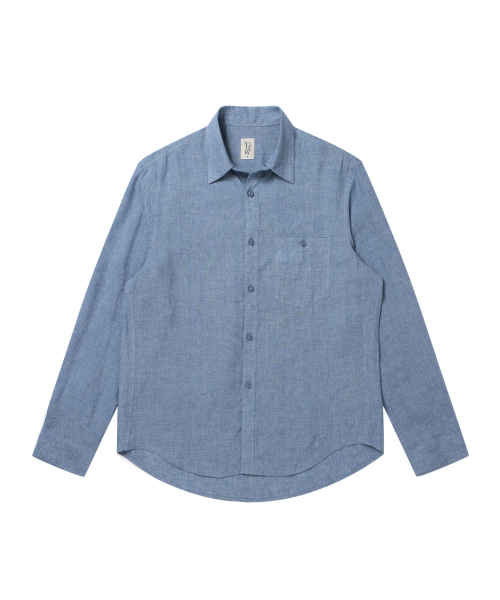SOLEW(ソル)の「シャンブレーシャツ_ブルー(シャツ/ブラウス・メンズ・その他・SMALL/MEDIUM/LARGE/X-LARGE)」の1枚目の写真