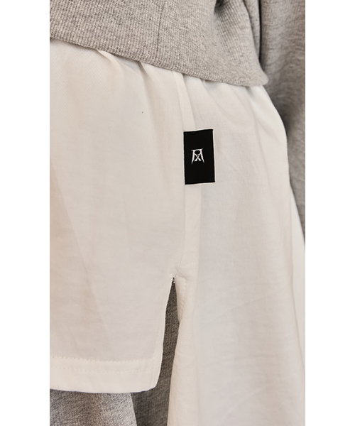 RECULER（ルキュレ）の「Layered Hoodie Gray（パーカー・メンズ・その他・FREE）」の4枚目の写真