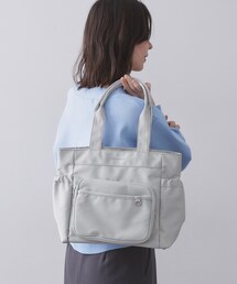 OPAQUE.CLIP | フロントポケット3層デザインBIGトートバッグ【マルチポケット】(トートバッグ)