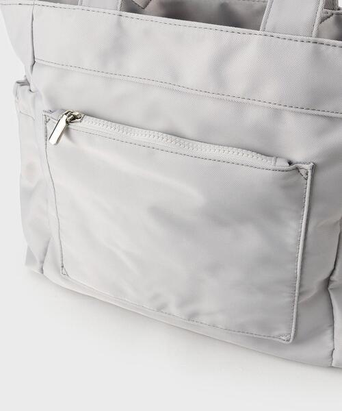 OPAQUE.CLIP（オペークドットクリップ）の「フロントポケット3層デザインBIGトートバッグ【マルチポケット】（トートバッグ・レディース・ベージュ/グレー/ブラック・00）」の13枚目の写真