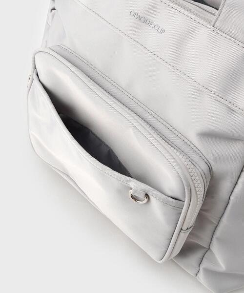 OPAQUE.CLIP（オペークドットクリップ）の「フロントポケット3層デザインBIGトートバッグ【マルチポケット】（トートバッグ・レディース・ベージュ/グレー/ブラック・00）」の14枚目の写真