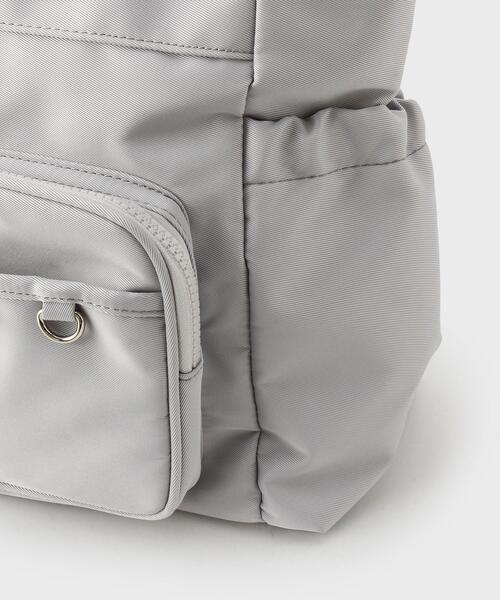 OPAQUE.CLIP（オペークドットクリップ）の「フロントポケット3層デザインBIGトートバッグ【マルチポケット】（トートバッグ・レディース・ベージュ/グレー/ブラック・00）」の16枚目の写真