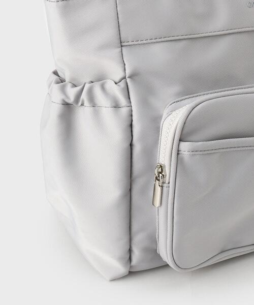 OPAQUE.CLIP（オペークドットクリップ）の「フロントポケット3層デザインBIGトートバッグ【マルチポケット】（トートバッグ・レディース・ベージュ/グレー/ブラック・00）」の17枚目の写真