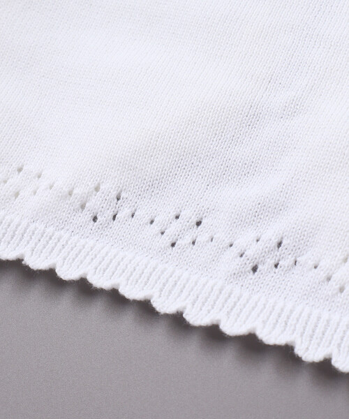 SLAP SLIP（スラップスリップ）の「縁スカラップパール調ボタンニットカーディガン(110~130cm)（カーディガン/ボレロ・キッズ・ホワイト・120cm/110cm/130cm）」の13枚目の写真