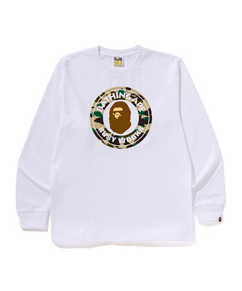 A BATHING APE(アベイシングエイプ)の「1ST CAMO BUSY WORKS LS TEE(Tシャツ/カットソー・メンズ・ホワイト×グリーン/ブラック×グリーン/ホワイト×イエロー/ブラック×イエロー・MEDIUM/LARGE/X-LARGE/XX-LARGE/SMALL/XXX-LARGE)」の3枚目の写真
