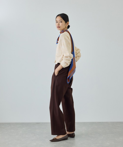 ROPE'（ロペ）の「ツイードニットショート丈カーディガン/イージーケア（カーディガン/ボレロ・レディース・キナリ/ブルー・FREE）」の10枚目の写真