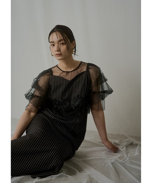 セール】Fluffy stripe bustier set dress（ドレス）｜LE'RURE