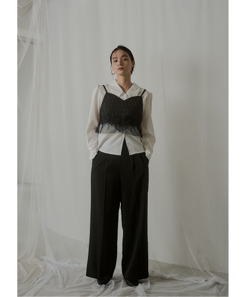 Fluffy stripe bustier set dress（ドレス）｜LE'RURE（リルアー）の