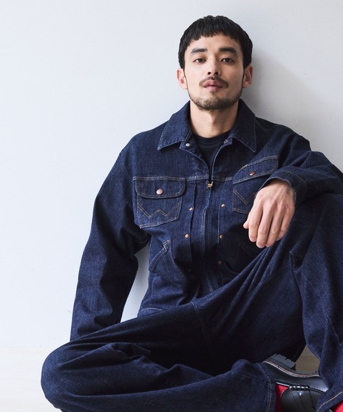 Wrangler(ラングラー)の「【Wrangler meet LE CERCLE par rope】別注/Gジャン/セットアップ対応(デニムジャケット・メンズ・ネイビー/グレー/サックスブルー/ブラウン・LL/L/M)」の11枚目の写真