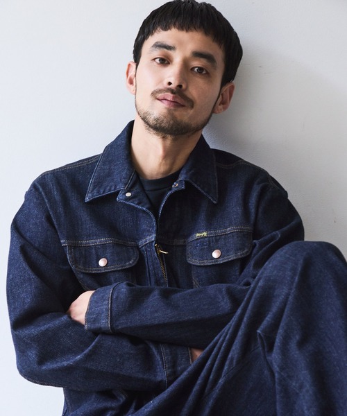 Wrangler(ラングラー)の「【Wrangler meet LE CERCLE par rope】別注/Gジャン/セットアップ対応(デニムジャケット・メンズ・ネイビー/グレー/サックスブルー/ブラウン・LL/L/M)」の13枚目の写真