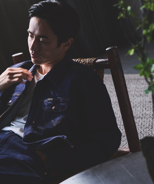 Wrangler(ラングラー)の「【Wrangler meet LE CERCLE par rope】別注/Gジャン/セットアップ対応(デニムジャケット・メンズ・ネイビー/グレー/サックスブルー/ブラウン・LL/L/M)」の19枚目の写真