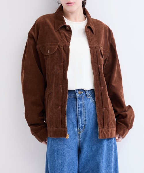 Wrangler(ラングラー)の「【Wrangler meet LE CERCLE par rope】別注/Gジャン/セットアップ対応(デニムジャケット・メンズ・ネイビー/グレー/サックスブルー/ブラウン・LL/L/M)」の8枚目の写真