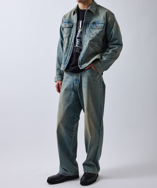 Wrangler（ラングラー）の「【Wrangler meet LE CERCLE par rope】別注/Gジャン/セットアップ対応（デニムジャケット・メンズ・ネイビー/グレー/サックスブルー・LL/L/M）」の7枚目の写真