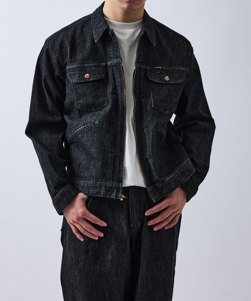 Wrangler（ラングラー）の「【Wrangler meet LE CERCLE par rope】別注/Gジャン/セットアップ対応（デニムジャケット・メンズ・ネイビー/グレー/サックスブルー・LL/L/M）」の14枚目の写真