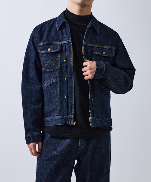 Wrangler（ラングラー）の「【Wrangler meet LE CERCLE par rope】別注/Gジャン/セットアップ対応（デニムジャケット・メンズ・ネイビー/グレー/サックスブルー・LL/L/M）」の17枚目の写真