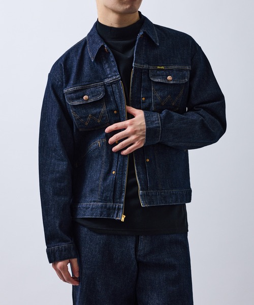 Wrangler（ラングラー）の「【Wrangler meet LE CERCLE par rope】別注/Gジャン/セットアップ対応（デニムジャケット・メンズ・ネイビー/グレー/サックスブルー・LL/L/M）」の19枚目の写真