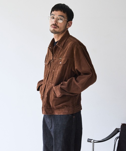 Wrangler(ラングラー)の「【Wrangler meet LE CERCLE par rope】別注/Gジャン/セットアップ対応(デニムジャケット・メンズ・ネイビー/グレー/サックスブルー/ブラウン・LL/L/M)」の6枚目の写真