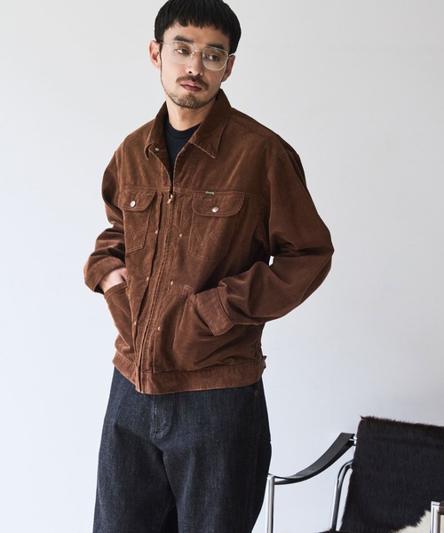 Wrangler(ラングラー)の「【Wrangler meet LE CERCLE par rope】別注/Gジャン/セットアップ対応(デニムジャケット・メンズ・ネイビー/グレー/サックスブルー/ブラウン・LL/L/M)」の7枚目の写真