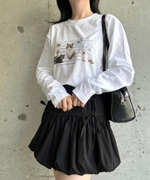 英字キャットロンT／長袖Tシャツ