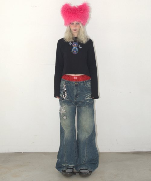 KATER（カーター）の「Kater Moji Long Sleeve - BLACK（Tシャツ/カットソー・レディース・その他・SMALL/MEDIUM）」の4枚目の写真