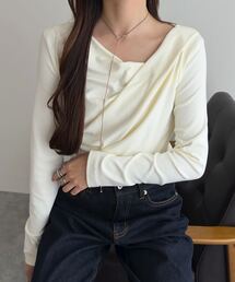 KOBE LETTUCE | [ 裏微起毛 ] ドレープトップス(Tシャツ/カットソー)