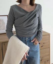 KOBE LETTUCE | [ 裏微起毛 ] ドレープトップス(Tシャツ/カットソー)