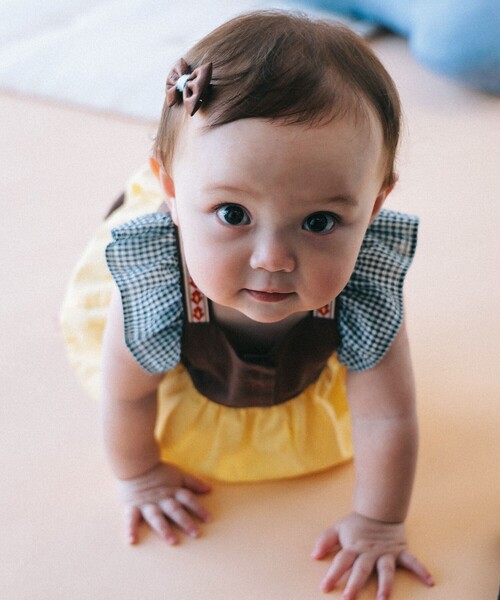 こども ビームス（コドモビームス）の「ベビー チロリアン ロンパース 2026SS（70～80cm）（ロンパース・キッズ・ピンク/ブラウン・80/70）」の21枚目の写真