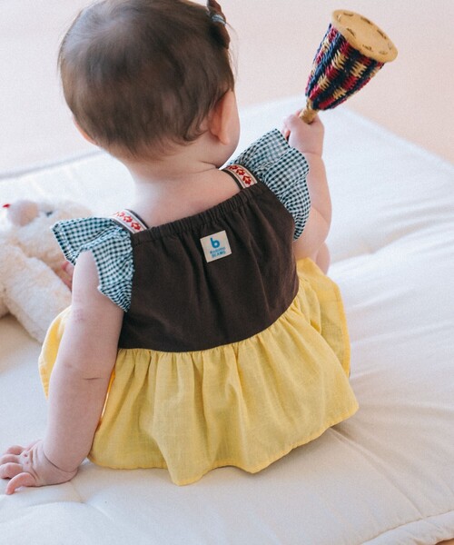こども ビームス（コドモビームス）の「ベビー チロリアン ロンパース 2026SS（70～80cm）（ロンパース・キッズ・ピンク/ブラウン・80/70）」の20枚目の写真