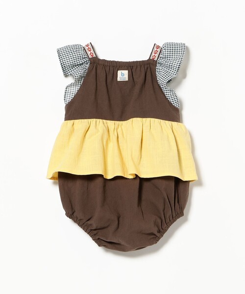こども ビームス（コドモビームス）の「ベビー チロリアン ロンパース 2026SS（70～80cm）（ロンパース・キッズ・ピンク/ブラウン・80/70）」の15枚目の写真