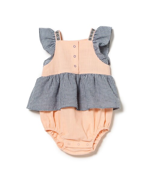 こども ビームス（コドモビームス）の「ベビー チロリアン ロンパース 2026SS（70～80cm）（ロンパース・キッズ・ピンク/ブラウン・80/70）」の10枚目の写真