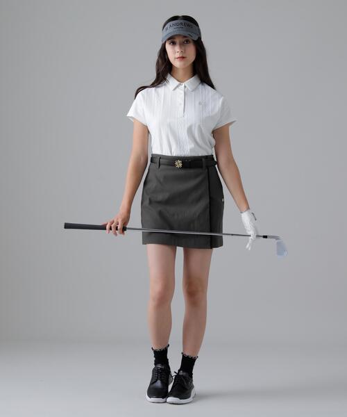 St ANDREWS(セントアンドリュース)の「【St ANDREWS】ダイヤジャガードスカート (WOMENS)(スカート・レディース・ホワイト/グレー・M/L/S/SS)」の4枚目の写真