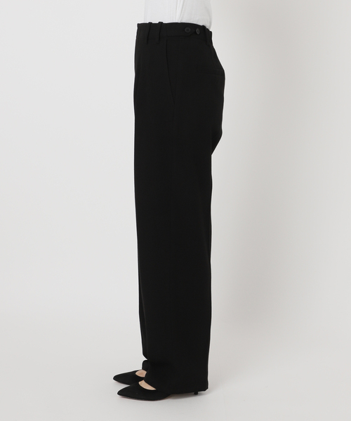 ダック セール】《手洗い可 / 追加》起毛タックテーパードパンツ（スラックス