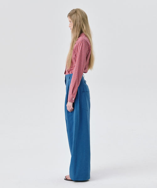 WNDERKAMMER（ブンダーカンマー）の「チノパンツ_ブルー（その他パンツ・レディース・その他・S/M/XS）」の3枚目の写真