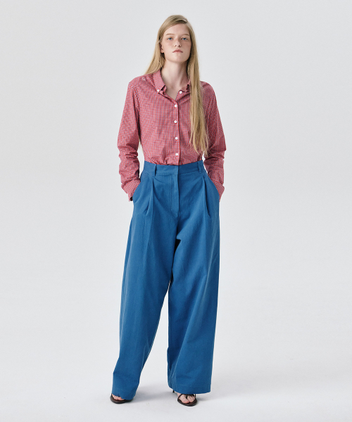 WNDERKAMMER（ブンダーカンマー）の「チノパンツ_ブルー（その他パンツ・レディース・その他・S/M/XS）」の4枚目の写真