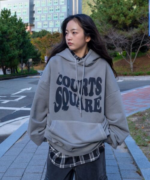 THE MILE（ザマイル）の「コートスクエアマインドスウェットフードオートミール（パーカー・メンズ・その他・S/M/L/XL）」の3枚目の写真