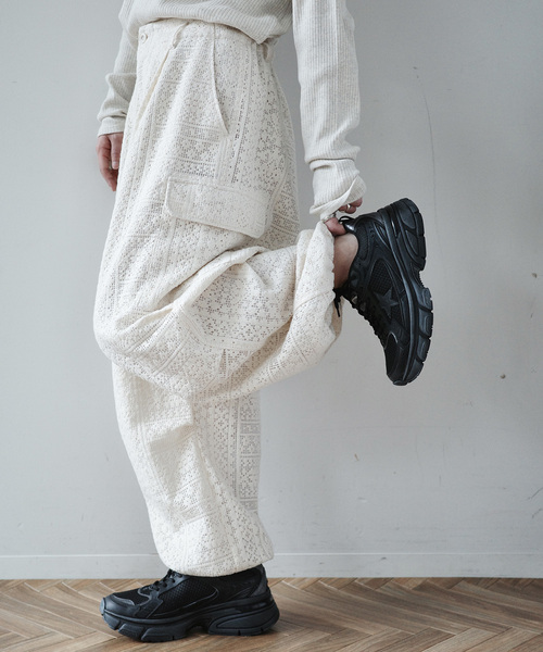 JOURNAL STANDARD LUXE（ジャーナルスタンダード　ラックス）の「Jesse's Lace PT（カーゴパンツ・レディース・アイボリー・FREE）」の4枚目の写真