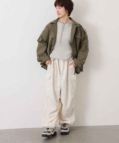 JOURNAL STANDARD LUXE（ジャーナルスタンダード　ラックス）の「Jesse's Lace PT（カーゴパンツ・レディース・アイボリー・FREE）」の9枚目の写真