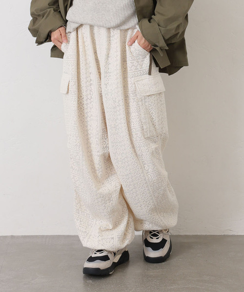 JOURNAL STANDARD LUXE（ジャーナルスタンダード　ラックス）の「Jesse's Lace PT（カーゴパンツ・レディース・アイボリー・FREE）」の11枚目の写真