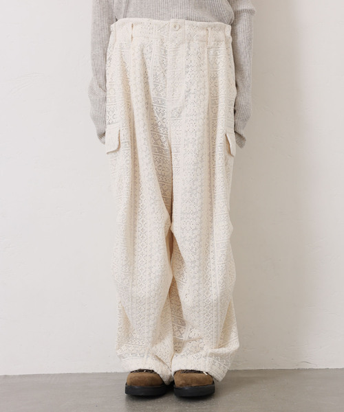 JOURNAL STANDARD LUXE（ジャーナルスタンダード　ラックス）の「Jesse's Lace PT（カーゴパンツ・レディース・アイボリー・FREE）」の14枚目の写真