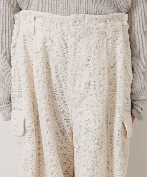 JOURNAL STANDARD LUXE（ジャーナルスタンダード　ラックス）の「Jesse's Lace PT（カーゴパンツ・レディース・アイボリー・FREE）」の17枚目の写真