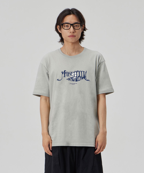 MAKEITTO（メイキット）の「[FISH LETTERING] CREW NECK TEE_MINT（Tシャツ/カットソー・メンズ・その他・XL/XXL/M/L）」の2枚目の写真