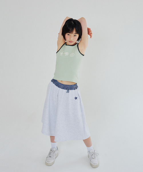 ITZAVIBE（イッザバイブ）の「CHECK BANDING BERMUDA PANTS - LIGHT GRAY（その他パンツ・レディース・その他・ONE SIZE）」の8枚目の写真