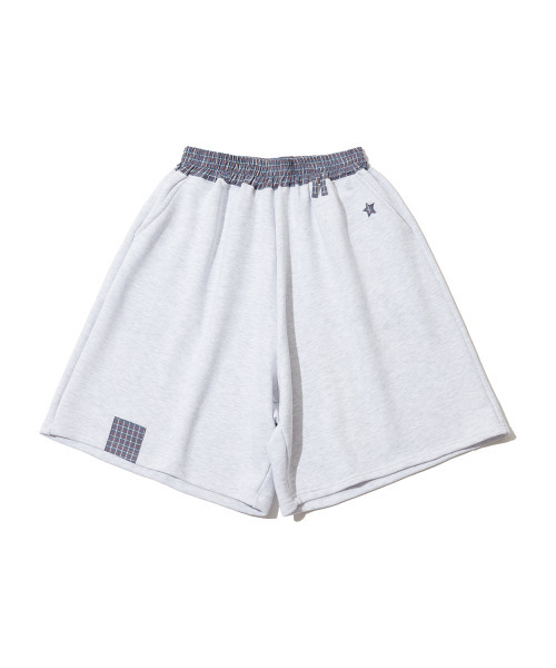 ITZAVIBE（イッザバイブ）の「CHECK BANDING BERMUDA PANTS - LIGHT GRAY（その他パンツ・レディース・その他・ONE SIZE）」の12枚目の写真