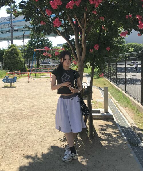 ITZAVIBE（イッザバイブ）の「CHECK BANDING BERMUDA PANTS - LIGHT GRAY（その他パンツ・レディース・その他・ONE SIZE）」の16枚目の写真