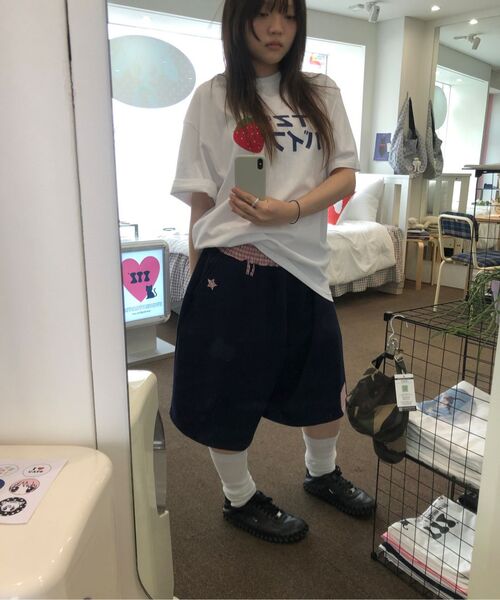 ITZAVIBE（イッザバイブ）の「CHECK BANDING BERMUDA PANTS - LIGHT GRAY（その他パンツ・レディース・その他・ONE SIZE）」の13枚目の写真