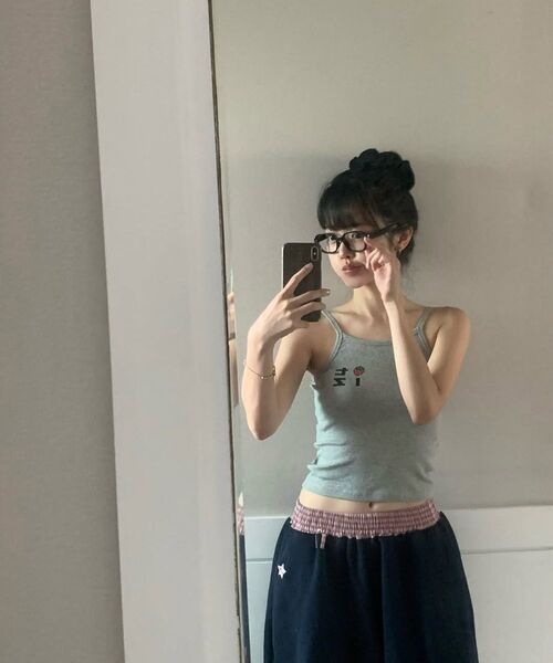 ITZAVIBE（イッザバイブ）の「CHECK BANDING BERMUDA PANTS - LIGHT GRAY（その他パンツ・レディース・その他・ONE SIZE）」の20枚目の写真
